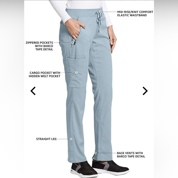 Grey's Anatomy Pants - Grey’s Anatomy Classic Mia Scrub Pant - 6 Pockets, Indigo (color) Size Large